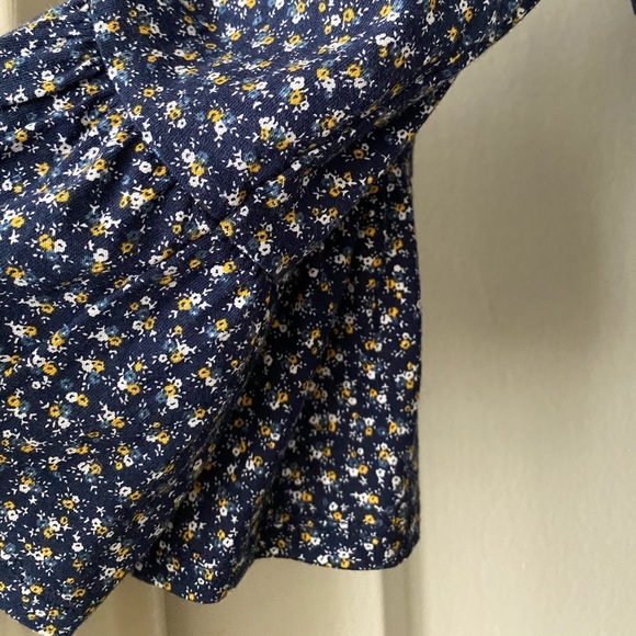 MICHAEL Michael Kors Navy Ditsy Floral Print Top - Picture 5 of 8